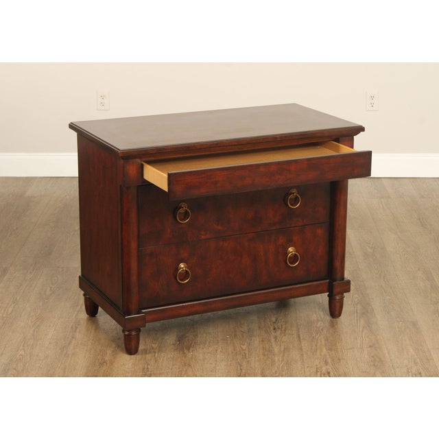 2000 - 2009 Bernhardt Empire Style Burlwood Chest of Drawers For Sale - Image 5 of 12