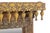 This Antique Indian Carved and Painted Teakwood Window Mirror is a stunning architectural piece crafted from an antique...