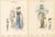 Pair of Antique Chic Parisien Fashion Plates, 1910 For Sale
