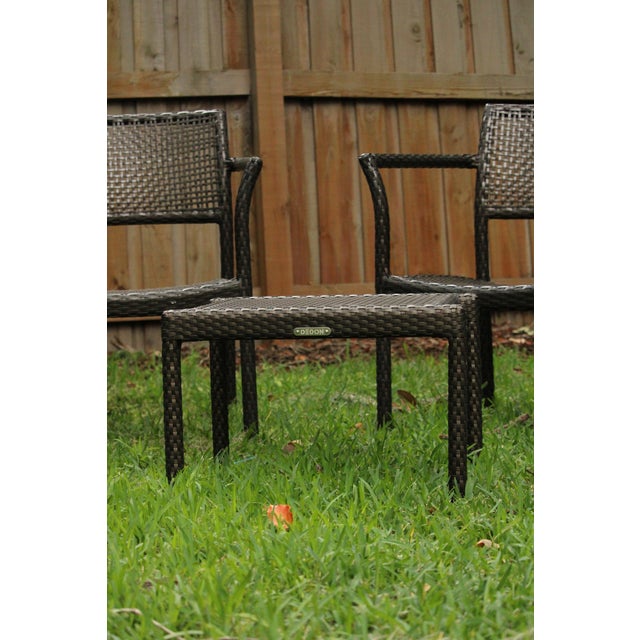 Dedon Holiday Collection — Set of 6 Armchairs & 3 Side Tables, Commercial Hospitality Grade For Sale In Orlando - Image 6 of 6