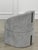 Gold Romeo Glass Top Sculptural Oval Dining Table Set with 6 Gray Velvet Chairs For Sale - Image 8 of 11