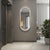 Modern Osman Glossy Chalk Wall Mirror For Sale - Image 3 of 11