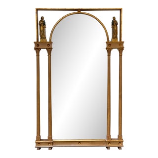 Neoclassical Gilt Wood Wall Mirror For Sale