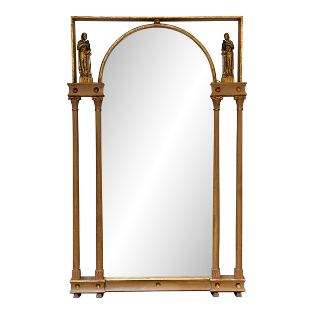 Neoclassical Gilt Wood Wall Mirror For Sale