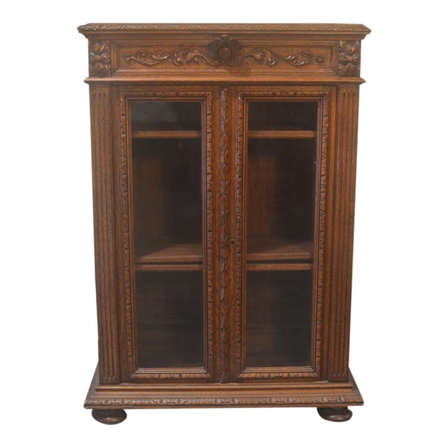 Antique French Oak Bookcase Chairish