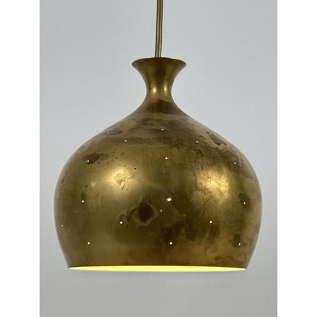 Löken Brass Pendant Lamp by Helge Zimdal for Falkenbergs, 1960s For Sale - Image 18 of 18