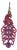 Bochic "Orient" Natural Ruby & Sapphire Peacock Brooch/Pendant 18K Gold&Silver For Sale
