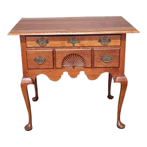 Mid 20th Century Eldred Wheeler Bench Made Cherry Lowboy Dressing Table