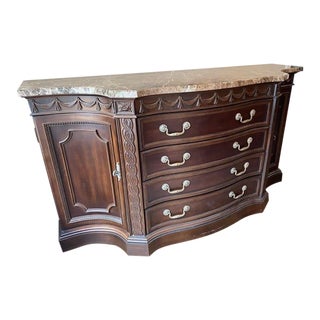 Bernhardt La Scala Marble Topped Buffet For Sale