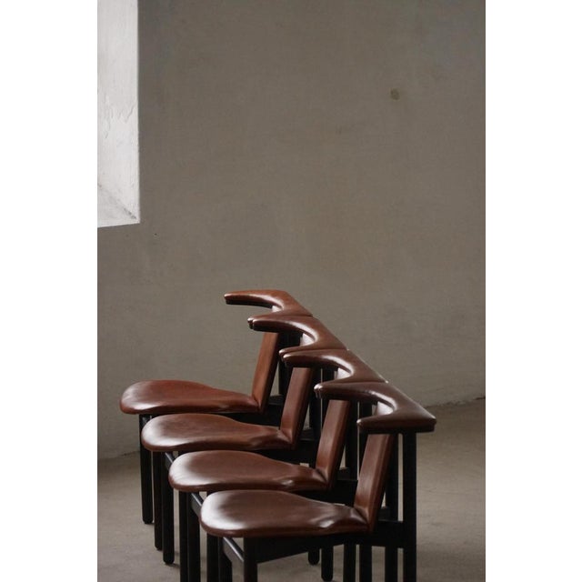 1960s Frederik VII Dining Chairs in Oak and Leather by Hans Olsen, 1960s, Set of 4 For Sale - Image 5 of 18
