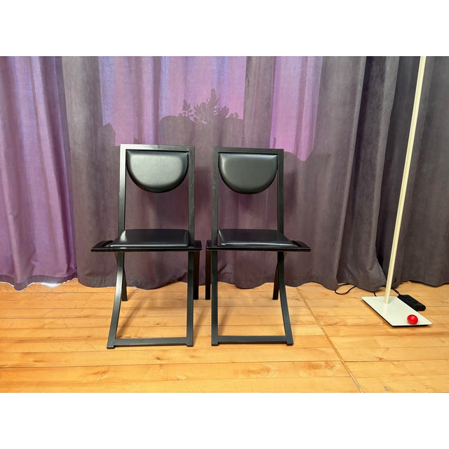 Black Set of Sinus Chairs by Karl Friedrich Förster, 1980s For Sale - Image 8 of 12