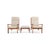 Senator Highback Armchair and Pouf by Ole Wanscher for Poul Jeppesen, Set of 3 For Sale - Image 15 of 15