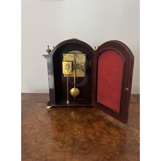 Antique Bracket Clock, 1860 For Sale - Image 4 of 6