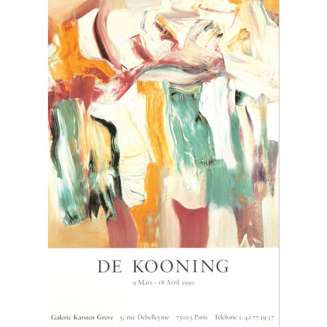Willem de Kooning Official Exhibition Poster Dimensions: 26 x 37 in / 66,5 x 94 cm Sold unframed