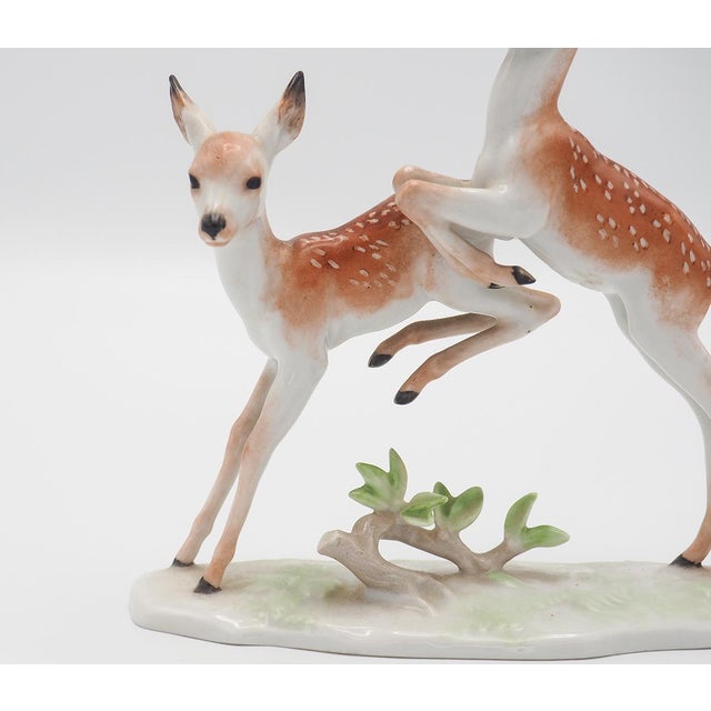 1950s Rosenthal Porcelain Deer by H. Meisel, 1950s For Sale - Image 5 of 8