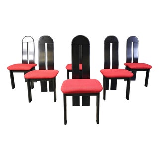 Postmodern Dining Chairs, 1980s, Set of 6 For Sale