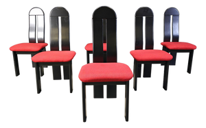 Postmodern Dining Chairs, 1980s, Set of 6