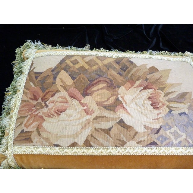 Bring a sense of timeless elegance to your home with this exquisite vintage French-style lumbar throw pillow. This...