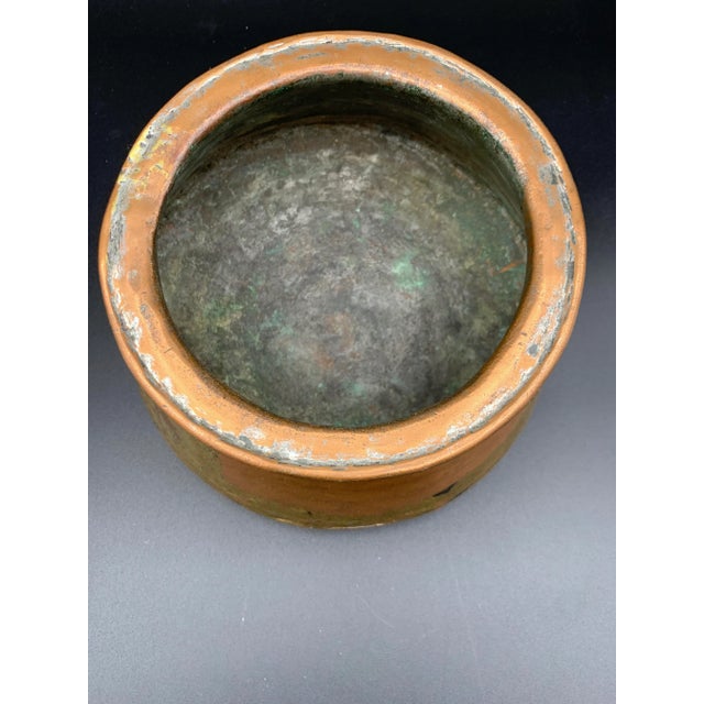 Moroccan Antique Hand Forged Omani Bedouin Copper Pot For Sale - Image 3 of 10