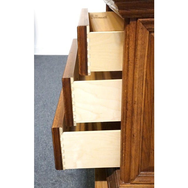 Wood Thomasville Furniture Renaissance Collection Solid Oak 39" Nightstand Chest 34511-110 For Sale - Image 7 of 13