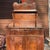 Vintage Rustic Dark Pine Wood Chiffonier Cabinet W/ Scrolled Top - Shelf & Drawer For Sale - Image 18 of 18