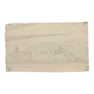 Jan Peter Verdussen, Landscape, Watercolor and Pencil, 18th Century For Sale