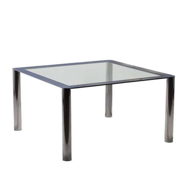 Chrome and Glass Coffee Table, 1960s-1970s For Sale - Image 9 of 9