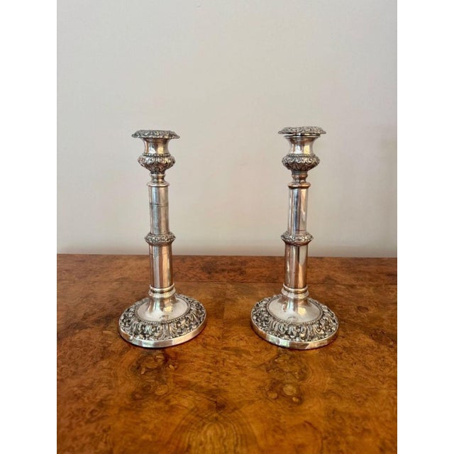 Early 19th Century Antique Georgian Telescopic Candlesticks, 1800s, Set of 2 For Sale - Image 5 of 8