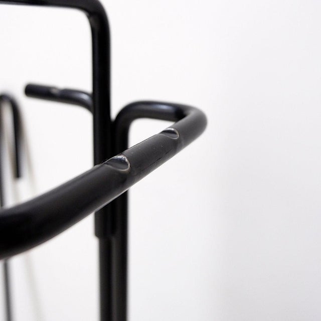 Vintage Black Metal Fire Set by Ann Maes, 1970s, Set of 5 For Sale - Image 14 of 15