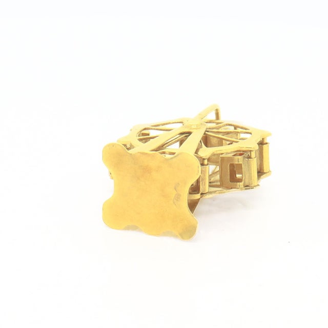 Antique Austrian 14k Gold Figural Ferris Wheel Charm for a Bracelet For Sale - Image 10 of 10
