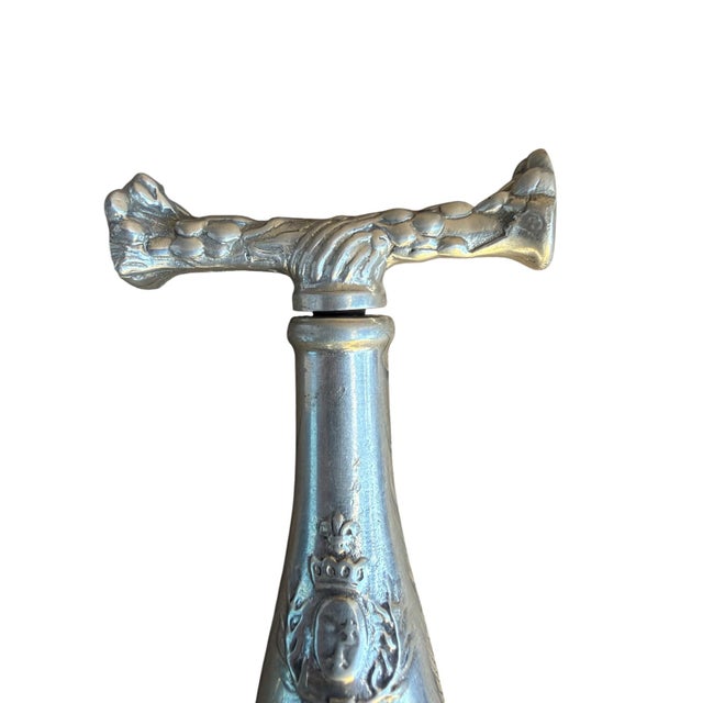 Vintage Grand Cru Pewter Corkscrew Stamped Etain For Sale - Image 9 of 11