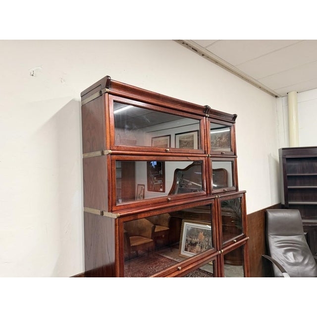 Glass English Bookcase from Globe Wernicke For Sale - Image 7 of 18