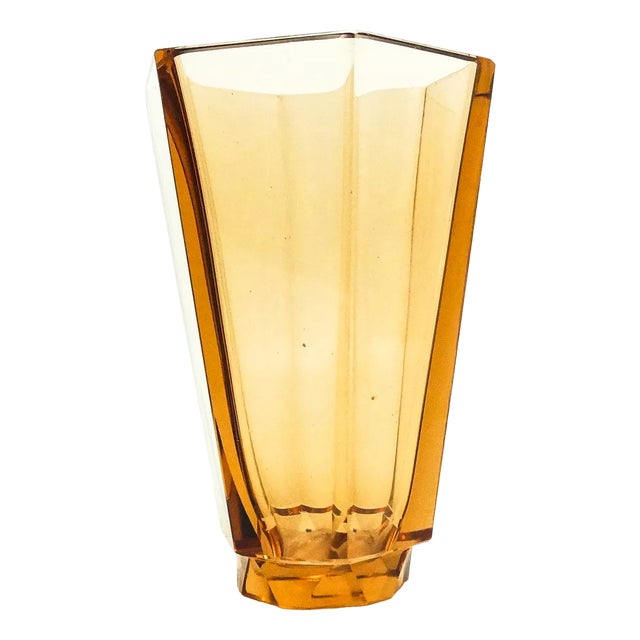 Art Deco Vase from Moser, Czechoslovakia, 1930s For Sale