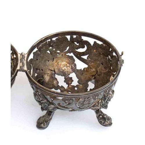 Low-Grade Silver Sewing Box, Early 20th Century For Sale - Image 4 of 5