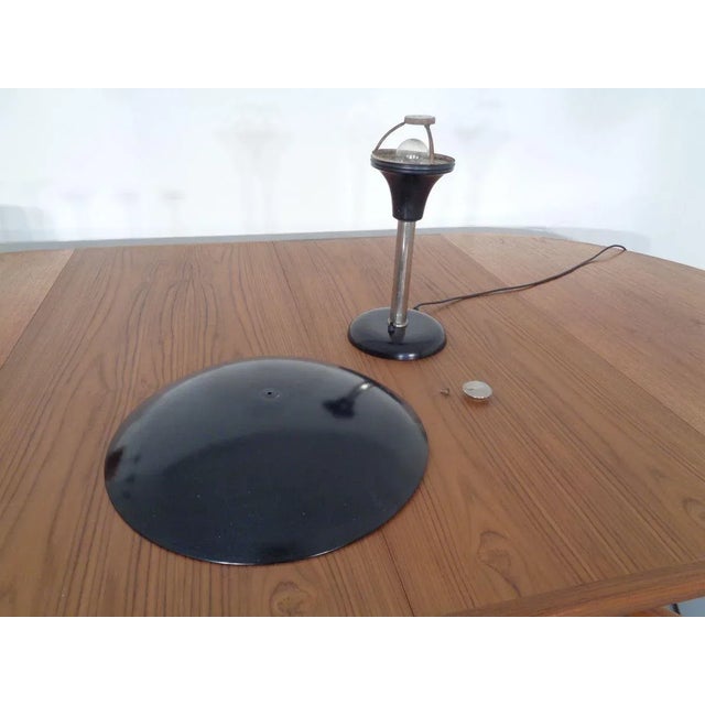 Black Art Deco Table Lamp by Max Schumacher for Werner Schroeder, 1930s For Sale - Image 8 of 15