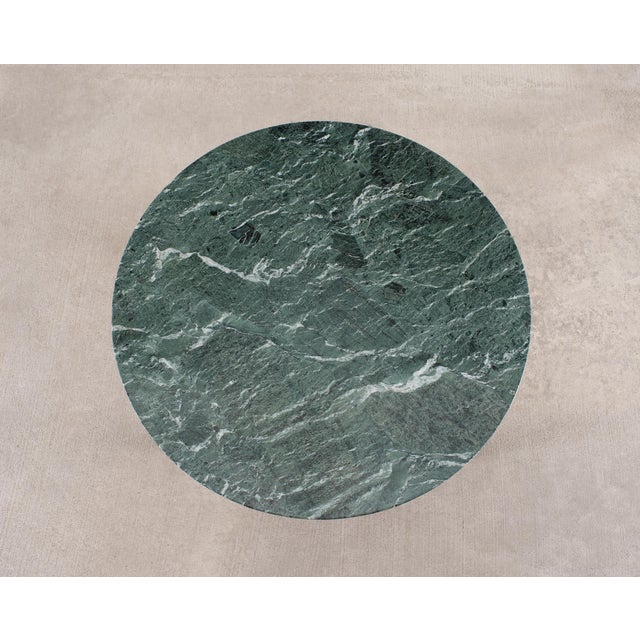 Italian Verde Antico Marble Round Coffee or Cocktail Table For Sale - Image 4 of 18
