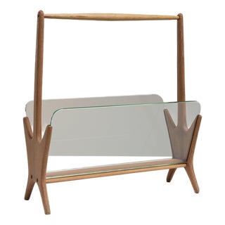 1960s Italy Mid-century Modern Brown Wood Decorative Object For Sale