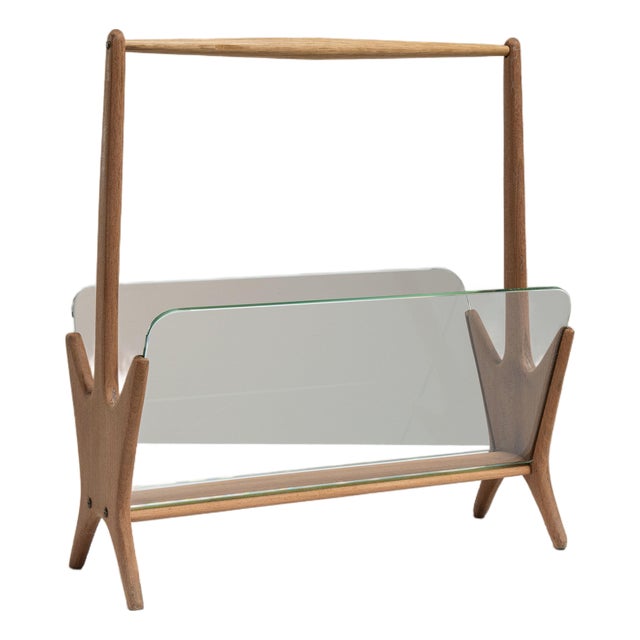1960s Italy Mid-century Modern Brown Wood Decorative Object For Sale