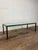 Mid 20th Century Modern Brass and Glass Coffee Table Low Profile For Sale - Image 5 of 7