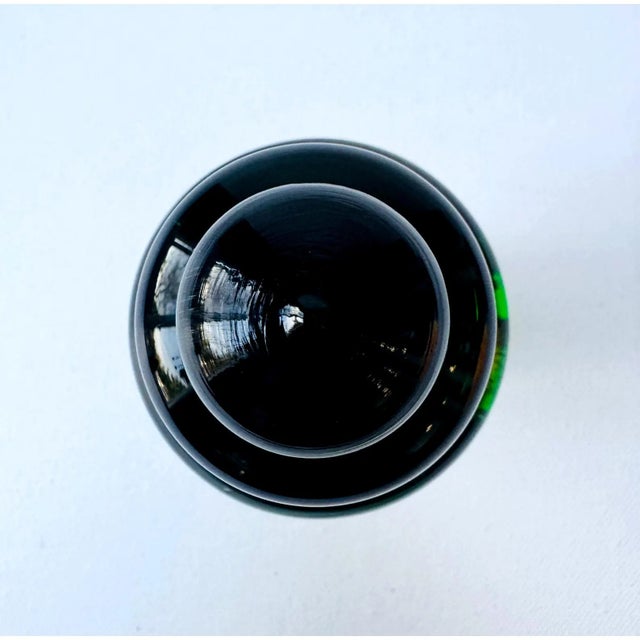 Early 20th Century Early 20th Century Empoli Green Glass Stopper For Sale - Image 5 of 8