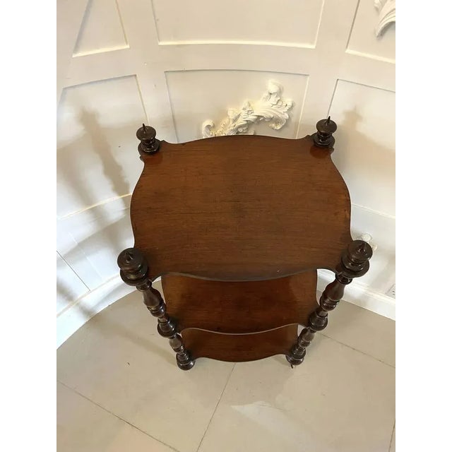 Antique Victorian Rosewood Freestanding Shelf For Sale - Image 10 of 13