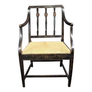 Adams Style Paint Decorated Chair For Sale