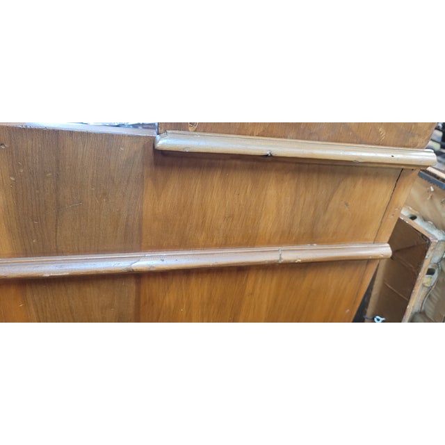 Antique Pine Primitive Farmhouse Blind Door Cupboard For Sale - Image 11 of 11