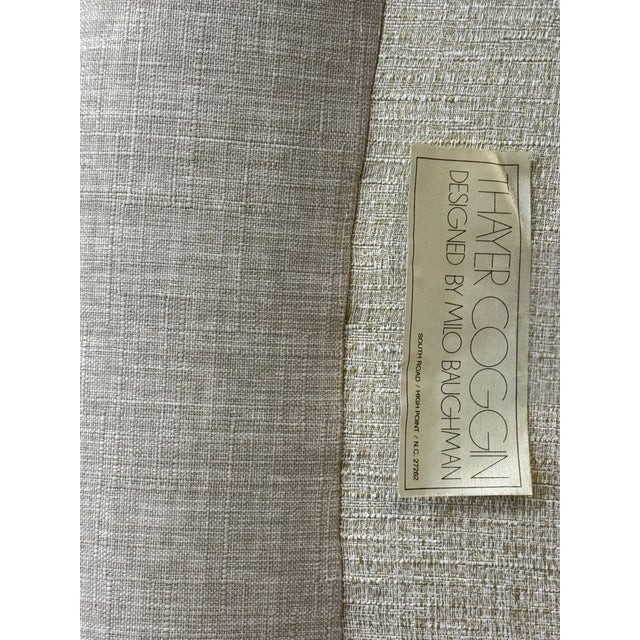 Milo Baughman, Swivel Chairs, Beige Upholstery, Walnut, Usa, 1970s For Sale - Image 13 of 13