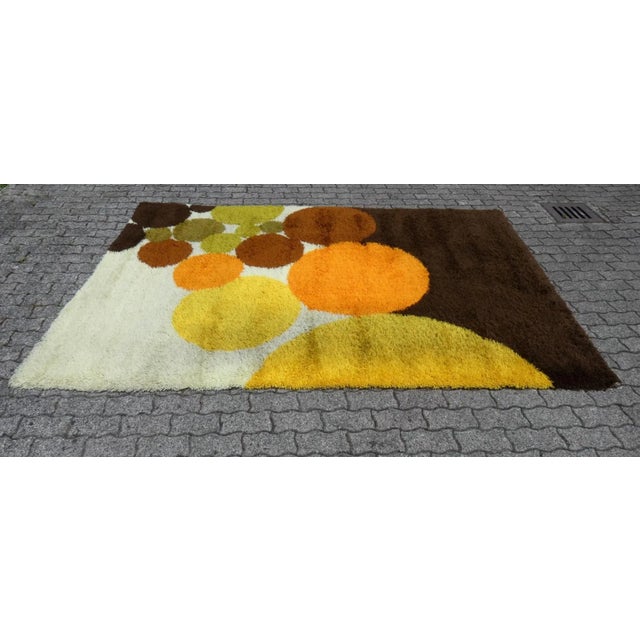 Large Long-Pile Wool Rug, 1970s For Sale - Image 3 of 11