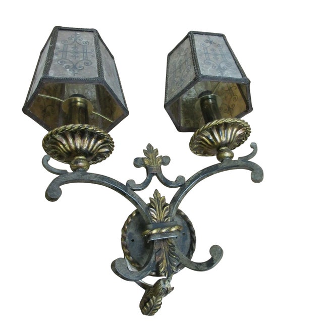 1990s Fine Art Lamps French Regency Torchiere Wall Sconce Lamp Lighting For Sale In Philadelphia - Image 6 of 10