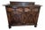 English Gothic Revival Hand-Carved Walnut Sideboard, Original Brass Hardware, 19th Century For Sale