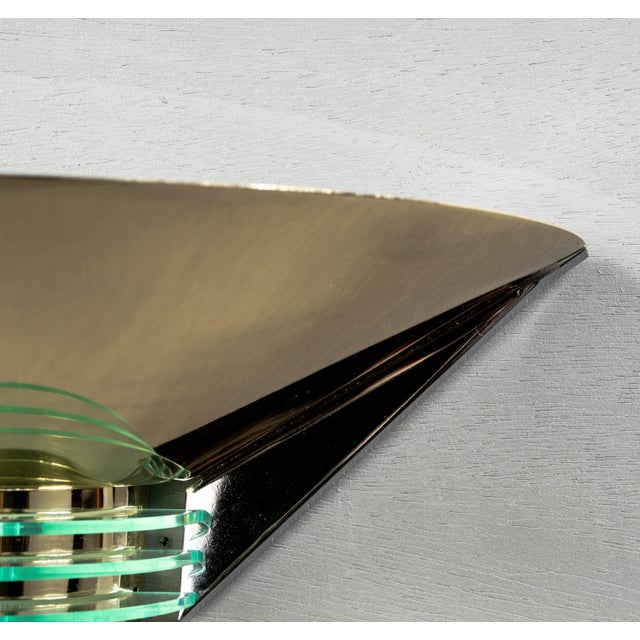 Glass German 8899/01 Wall Light by Simon & Schelle for Hustadt Leuchten, 1980s For Sale - Image 7 of 10