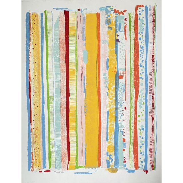 "Apollo" 1970’s Color Lithograph on Wove Paper by Robert Natkin For Sale