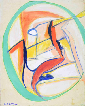 Giorgio Lo Fermo, Abstract Composition, Oil Painting, 2023